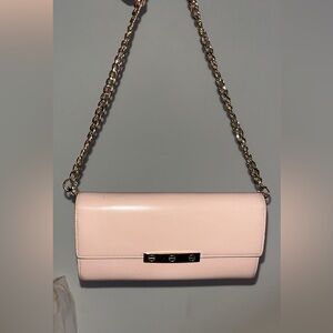 Cartier blush pink leather wallet on chain from Love Collection vintage USED